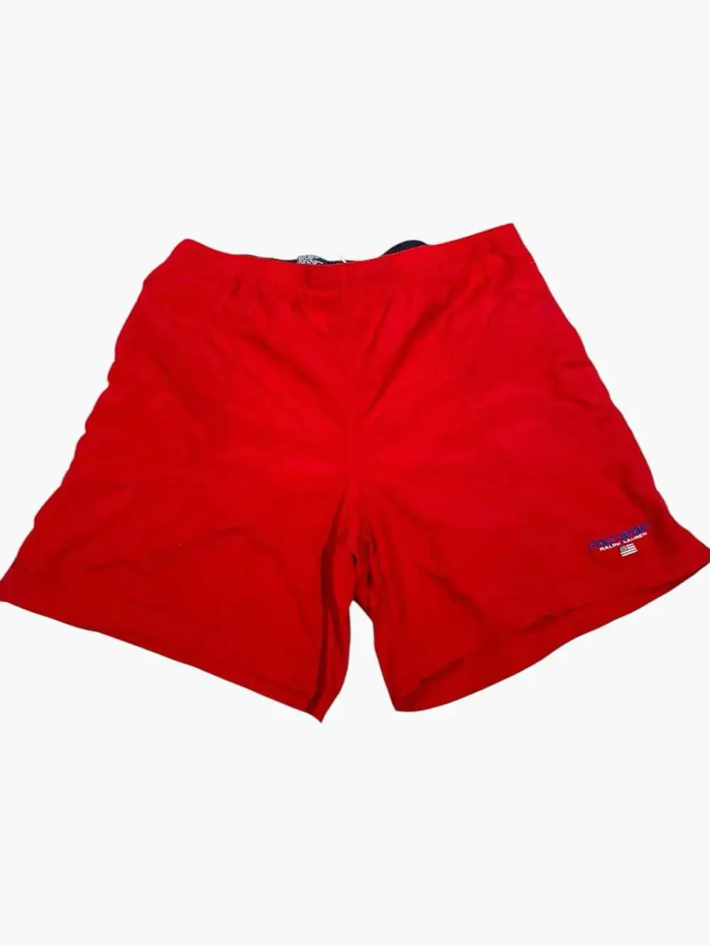 Polo Sport Ralph Lauren Red Nylon Lined Swim Trunks Shorts